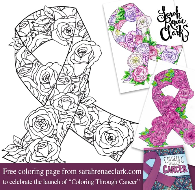 Awareness Ribbon - Free Coloring Page - Sarah Renae Clark - Coloring