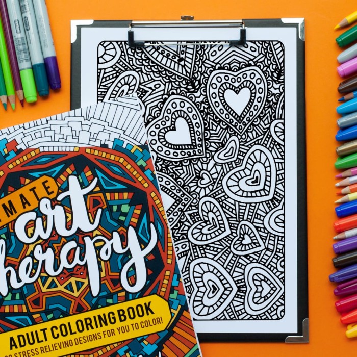 Adult coloring page from 'Ultimate Art Therapy' adult coloring book