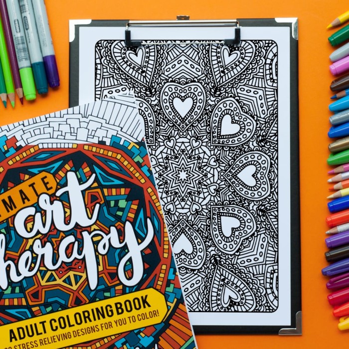 Adult coloring page from 'Ultimate Art Therapy' adult coloring book
