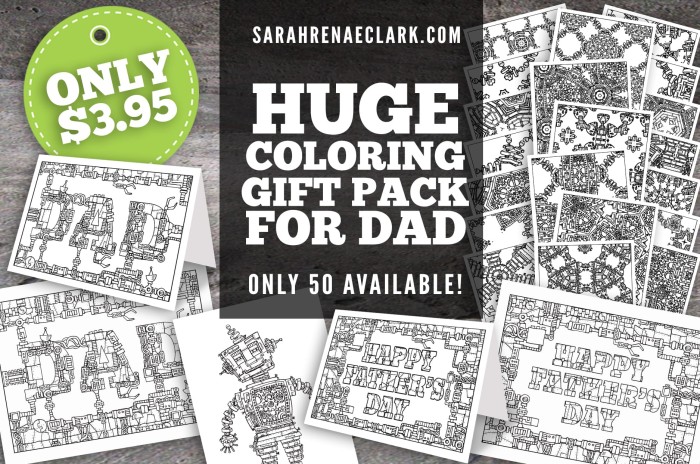 Fathers Day Coloring Gift Pack