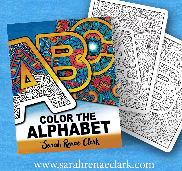 Color the Alphabet A-Z Adult coloring book