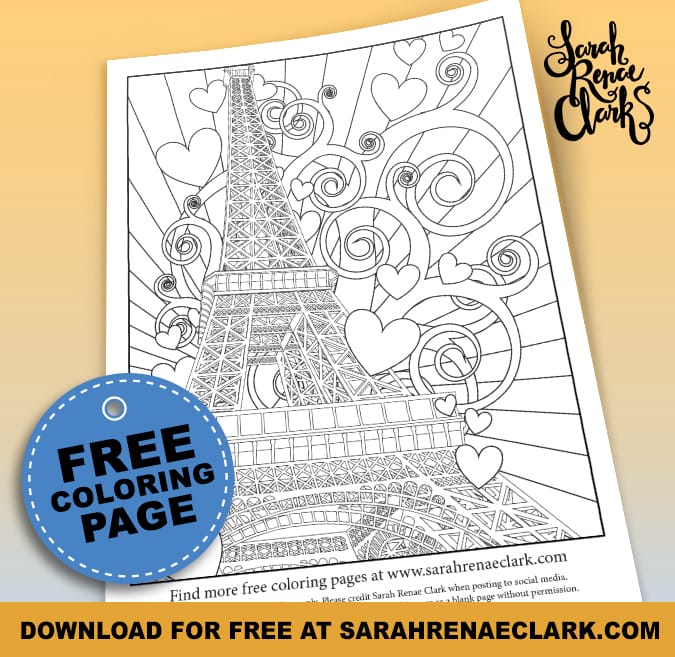 Spring In Paris Coloring Book For Adults Relaxation - By Colored