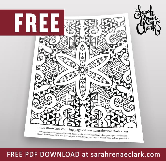 Ultimate Art Therapy - Printable Adult Coloring Book - Sarah Renae Clark - Coloring  Book Artist and Designer