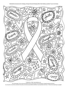 american cancer society coloring pages