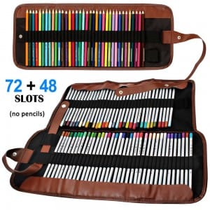 Rollable Canvas Pencil Bag - 20 Clever Ways to Organize Your Coloring Supplies