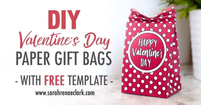 Download DIY Valentine's Day Paper Gift Bags | Free Template & Tutorial