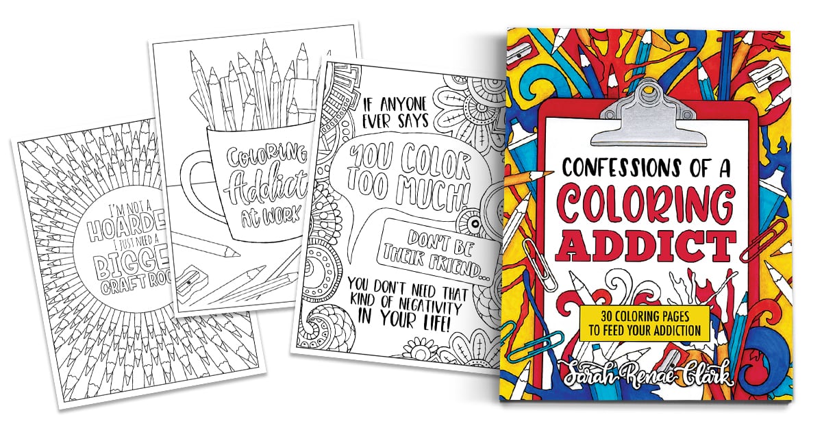 Confessions of a Coloring Addict - Printable Adult Coloring Book