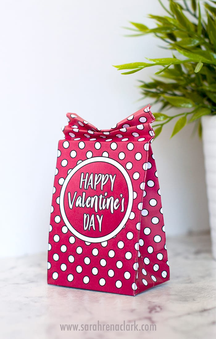 DIY Valentine's Day Paper Gift Bags | Free Template and Tutorial | Learn how to make your own cute coloring page paper gift bags - what a great gift idea for Valentine's Day! Watch the video instructions and download your free printable template at www.sarahrenaeclark.com| Valentine's Day Craft, DIY Valentine's Day, DIY paper gift bag, DIY gift bag, Valentine’s Day activity, DIY craft, free craft template, DIY gift bag tutorial, video tutorial, free template, free coloring page, free Valentine’s Day coloring pages, free printable, printable template