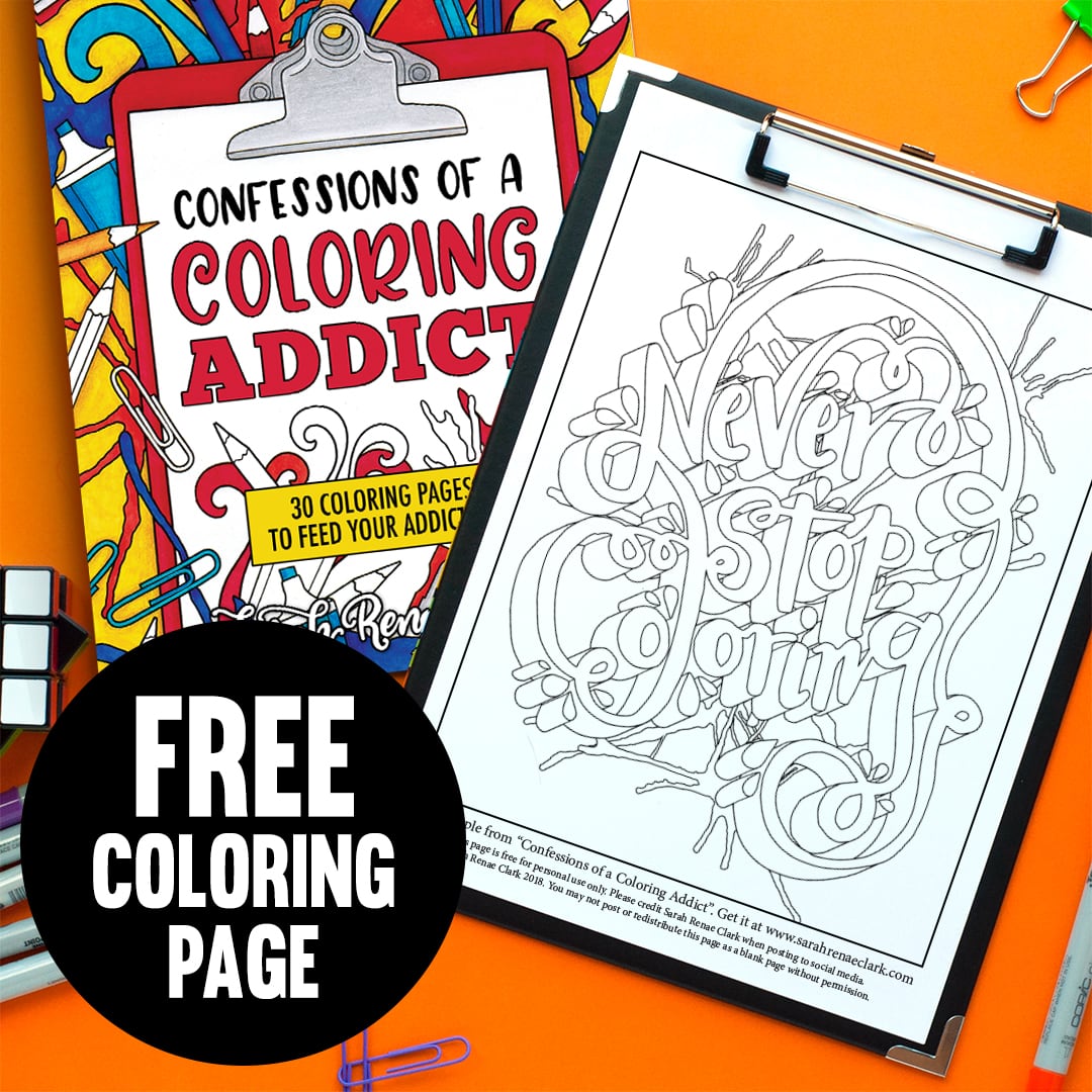 How to Use Colored Pencils in Adult Coloring Pages - 10 Tips for Beginners  - Sarah Renae Clark - Coloring Book Artist and Designer