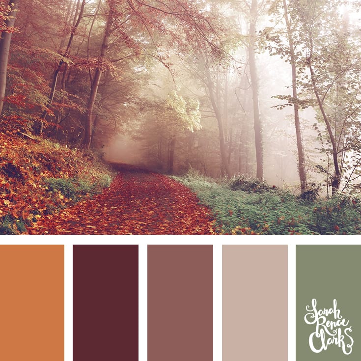 Wanderlust color inspiration - I love this moody color scheme! | Click for more color combinations inspired by beautiful landscapes and other coloring inspiration at https://sarahrenaeclark.com | Colour palettes, colour schemes, color therapy, mood board, color hue