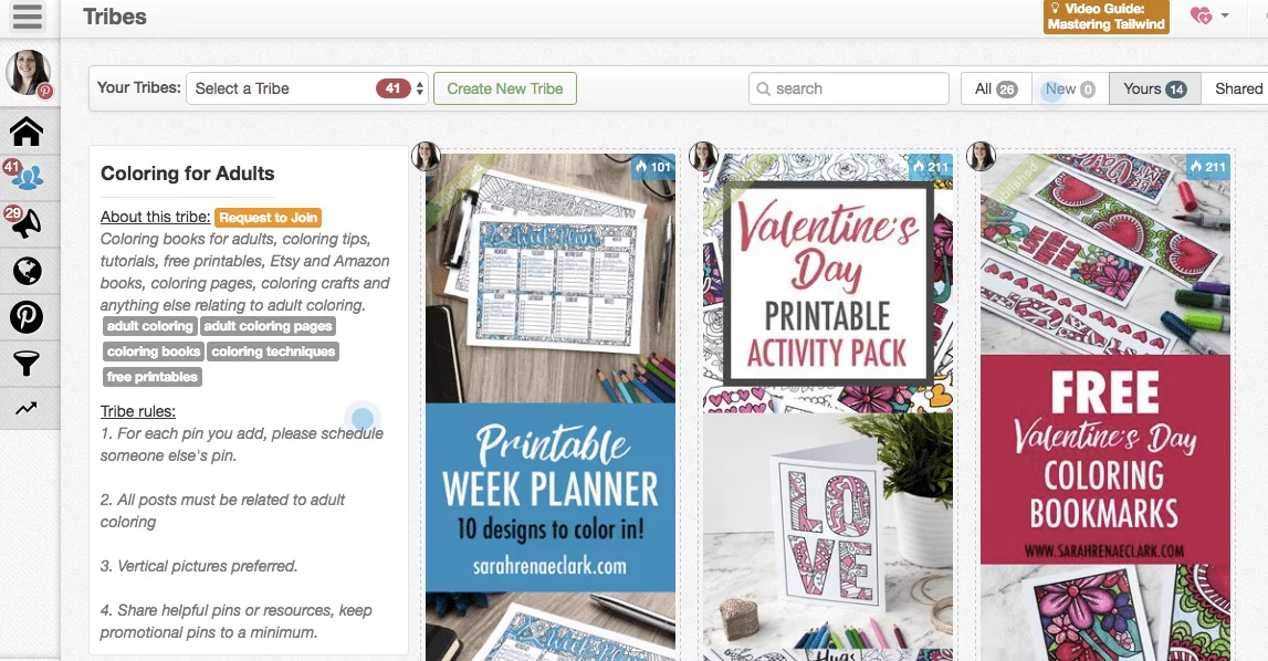 Join a Tailwind Tribe to collaborate with other Pinners in your niche | Click for more Pinterest marketing tips | www.sarahrenaeclark.com