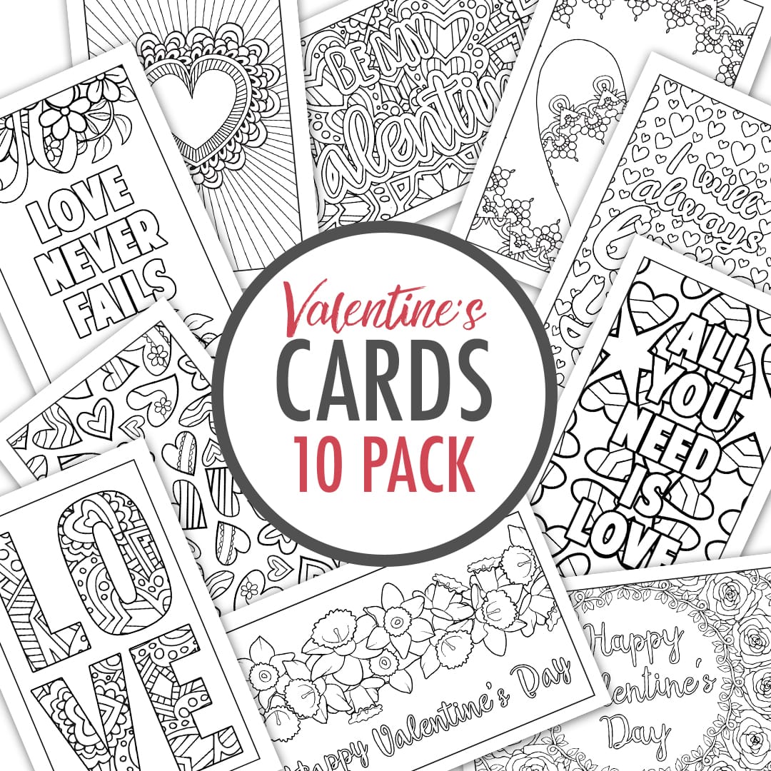 Free Printable Coloring Pages Valentines Day Card Free Printable 