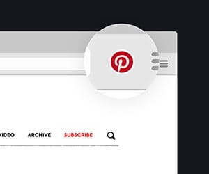 Get the Pinterest browser button