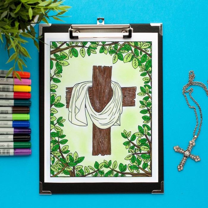 This Easter coloring page reminds me of the reason for the season | Find more Christian Easter coloring pages and printables at www.sarahrenaeclark.com