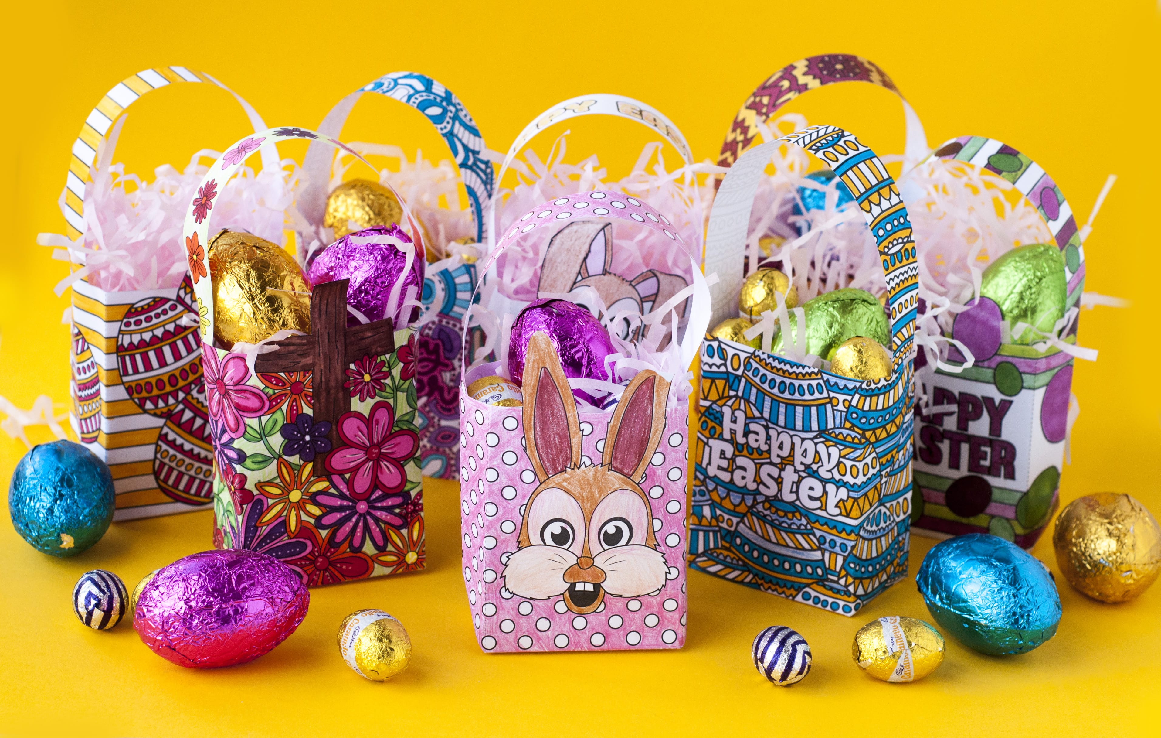 How to Make a Mini Easter Gift Bag | Free Template - Sarah Renae Clark ...