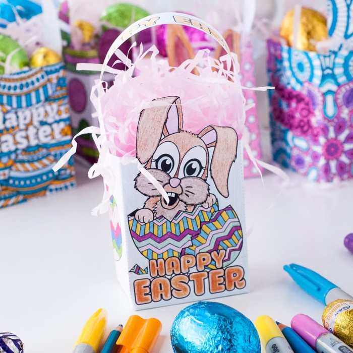DIY Mini Easter Gift Bags (8 Templates)
