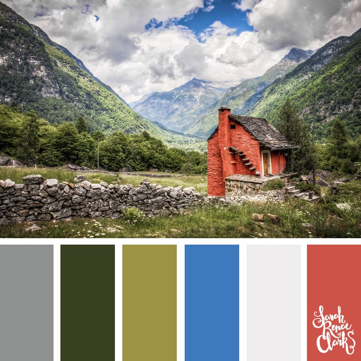 What a beautiful view! | Click for more color combinations and color palettes inspired by the Pantone Fall 2017 Color Trends, plus other coloring inspiration at http://sarahrenaeclark.com | Colour palettes, colour schemes, color therapy, mood board, color hue