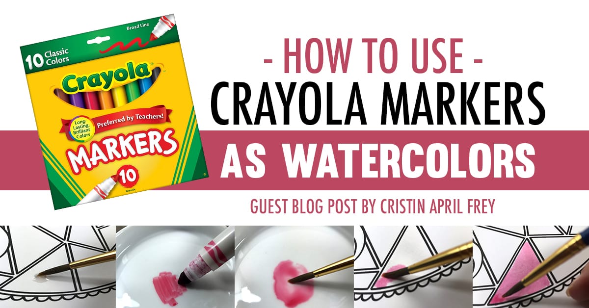 How to use marker as watercolor