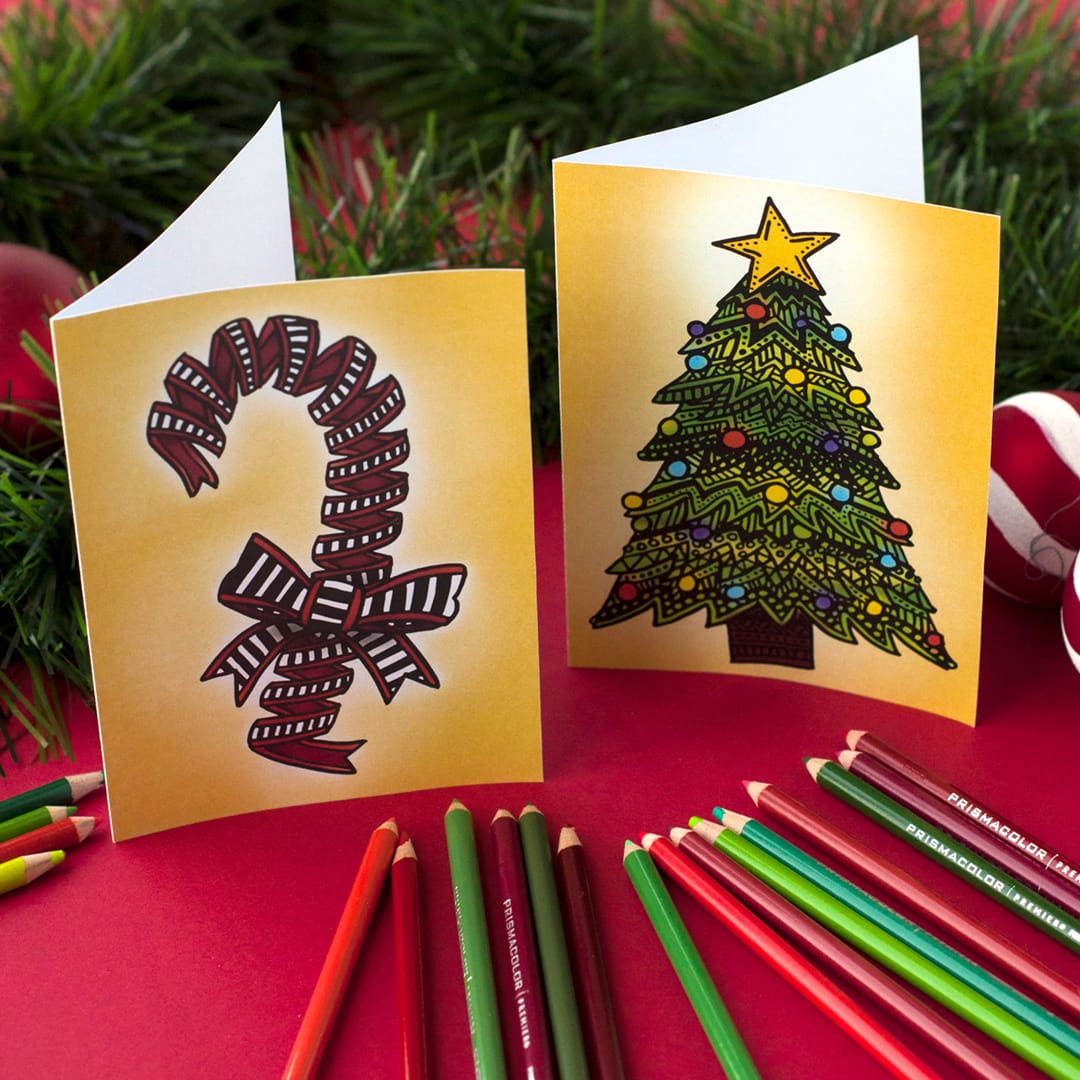 Christmas Cards | 20 Pack - Sarah Renae Clark - Coloring Book Artist and Designer1080 x 1080