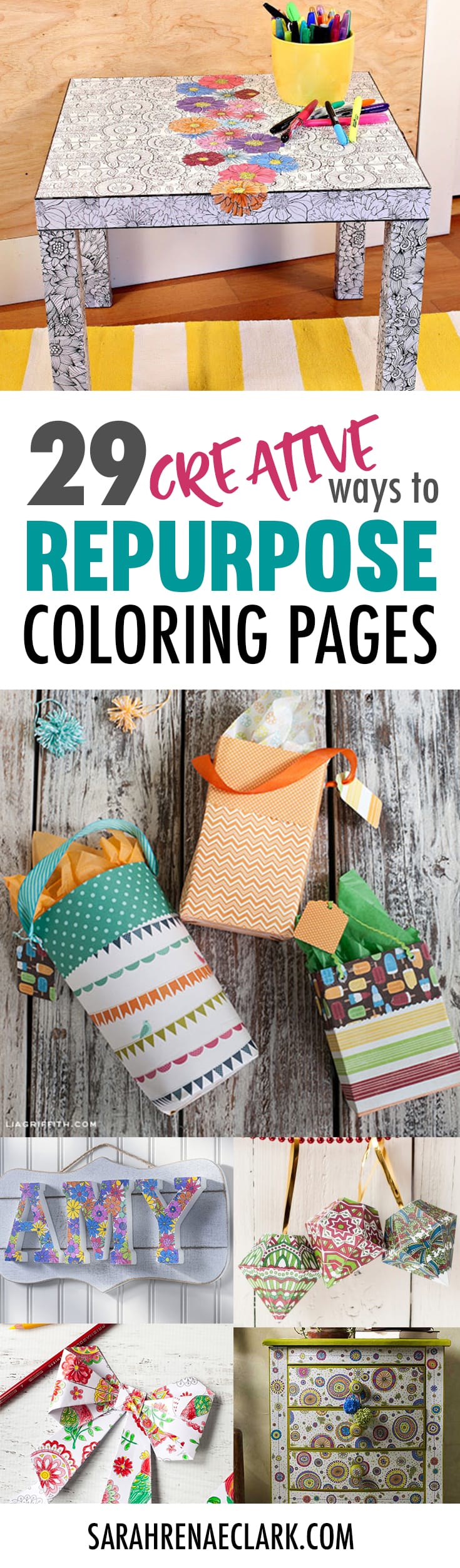 29 Creative Ways to Repurpose Coloring Pages Sarah Renae