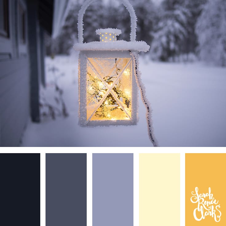 Light in the cold // Winter Color Schemes // Click for more winter color combinations, mood boards and seasonal color palettes at http://sarahrenaeclark.com #color #colorscheme #colorinspiration