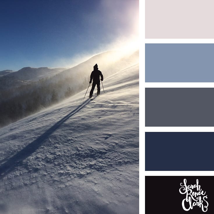 Blue color scheme // Winter Color Schemes // Click for more winter color combinations, mood boards and seasonal color palettes at http://sarahrenaeclark.com #color #colorscheme #colorinspiration