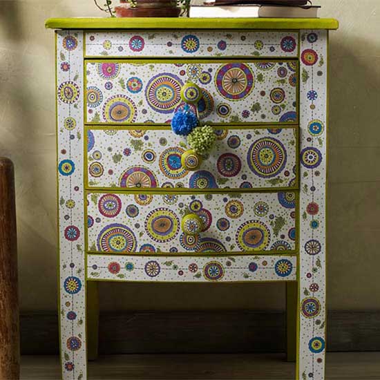 Give your furniture a coloring book makeover | Click to see all 29 creative ways to repurpose your coloring pages | #coloringpage #crafts www.sarahrenaeclark.com