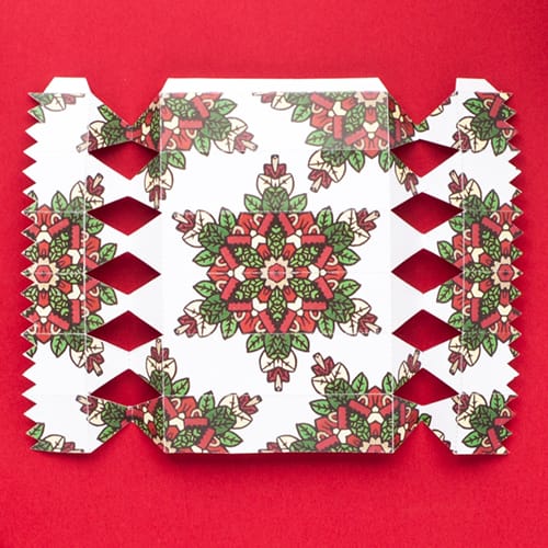 Step 8 // How to make a DIY Christmas Cracker with this easy tutorial and free cracker template! // www.sarahrenaeclark.com/christmas-cracker