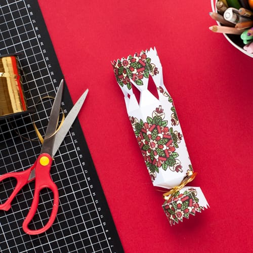 Step 11 // How to make a DIY Christmas Cracker with this easy tutorial and free cracker template! // www.sarahrenaeclark.com/christmas-cracker