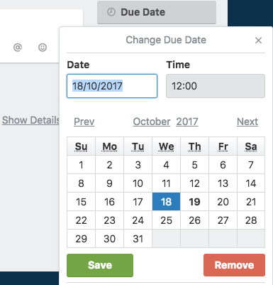 How to create a blog editorial calendar with Trello - due date