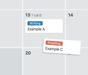 How to create a blog editorial calendar with Trello - change dates