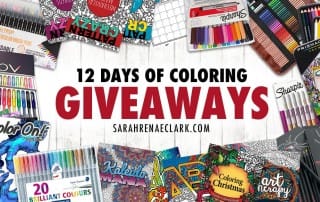 Over $300 in prizes for coloring book lovers in this huge giveaway! Enter at sarahrenaeclark.com/win