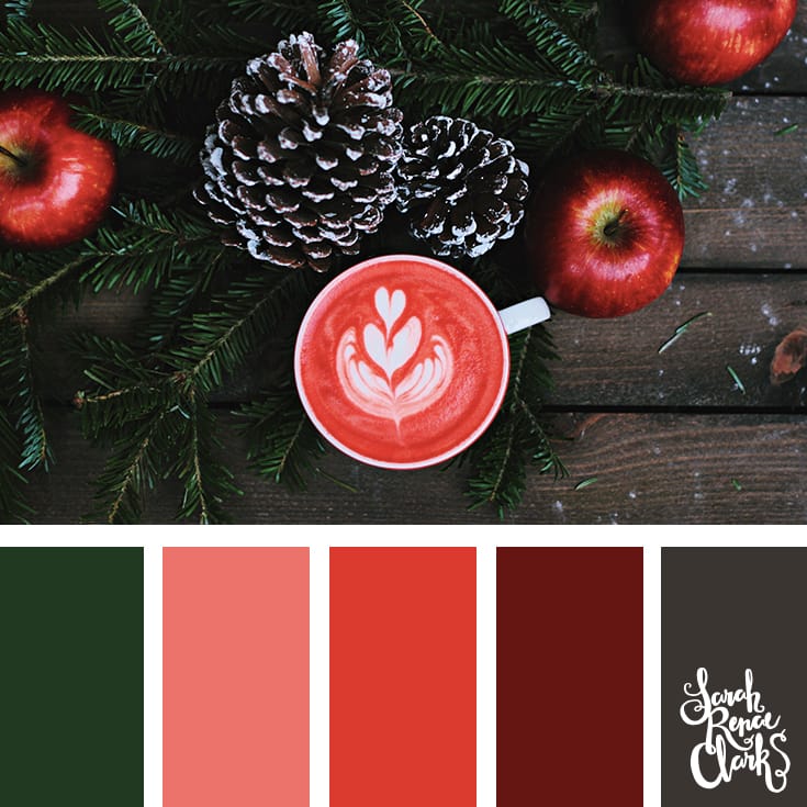 25 Christmas Color Palettes | Beautiful color schemes (mood boards