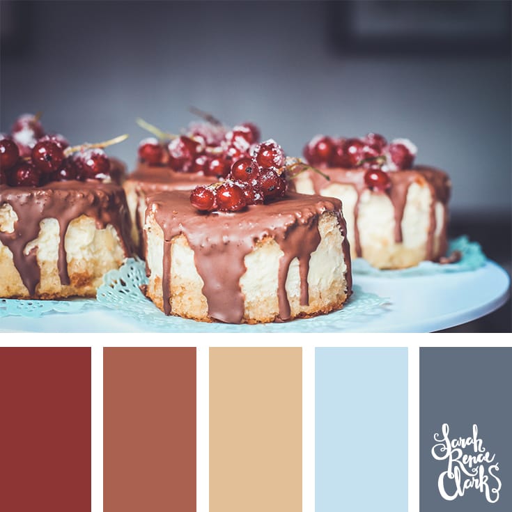 Yummy Christmas colors // Christmas Color Schemes // Click for more Christmas color palettes, mood boards and color combinations at https://sarahrenaeclark.com #color #colorscheme #colorpalette