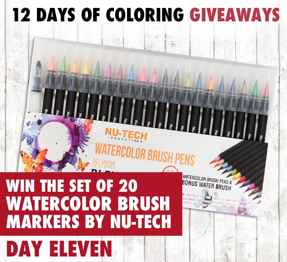 Enter to win today's coloring prize in the 12 Days of Coloring Giveaways! Find out more at sarahrenaeclark.com #giveaway