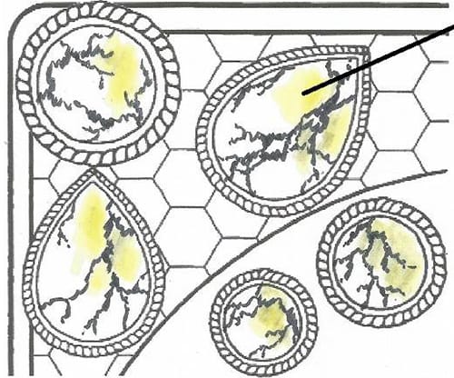 Adult Coloring Gemstone Tutorial | Step 2 | See the full tutorial at www.sarahrenaeclark.com