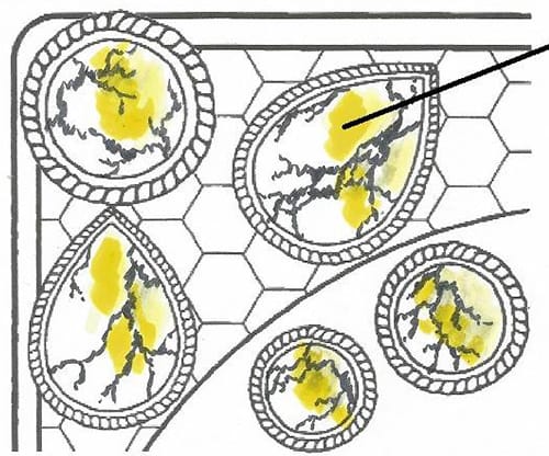 Adult Coloring Gemstone Tutorial | Step 3 | See the full tutorial at www.sarahrenaeclark.com