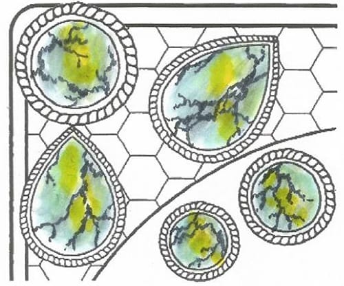 Adult Coloring Gemstone Tutorial | Step 4 | See the full tutorial at www.sarahrenaeclark.com