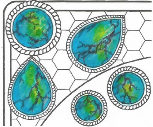 Adult Coloring Gemstone Tutorial | Step 6 | See the full tutorial at www.sarahrenaeclark.com