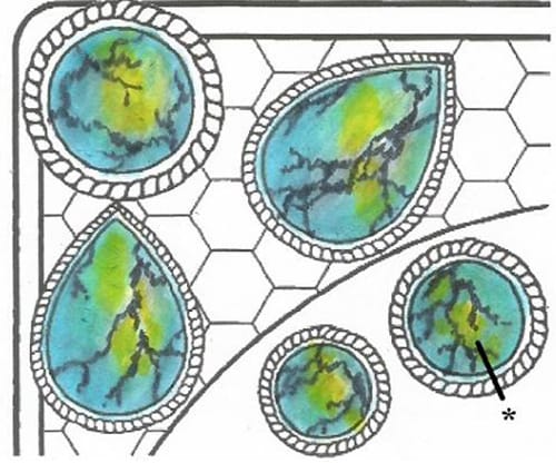 Adult Coloring Gemstone Tutorial | Step 5 | See the full tutorial at www.sarahrenaeclark.com