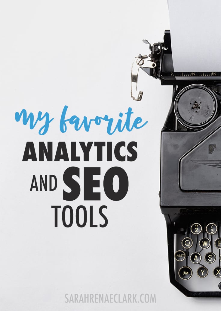 Want to improve your SEO and analytics? Here's my favorite analytics and SEO tools I use in my own creative business. Click to read more and see my other favorite business tools!