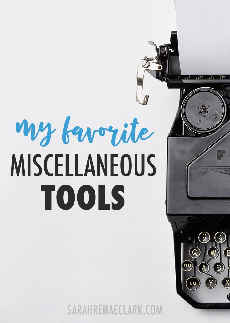 Here's a look at my favorite tools that I use daily to run my creative online business. Including my favorite tools for social media marketing, running giveaways, email marketing, productivity, blogging, graphic design and SEO analytics. Click to read more!