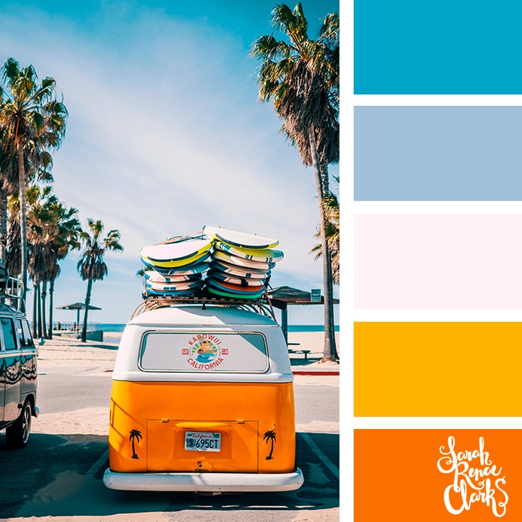 Beachy color palette