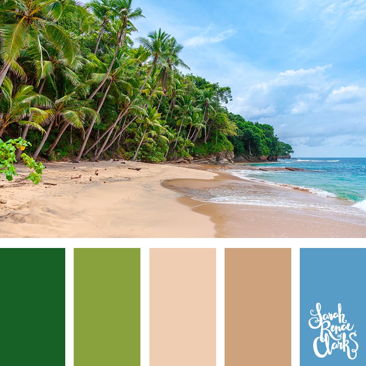 Island summer color palette