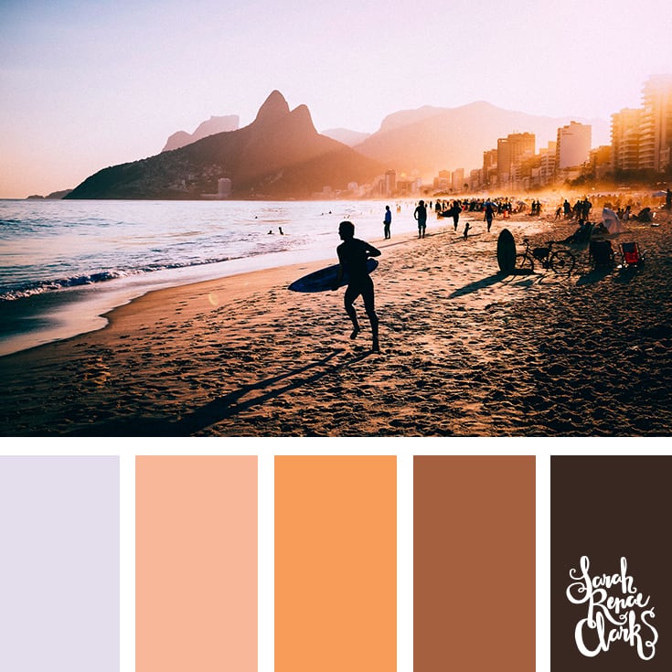 Beach shop color palette