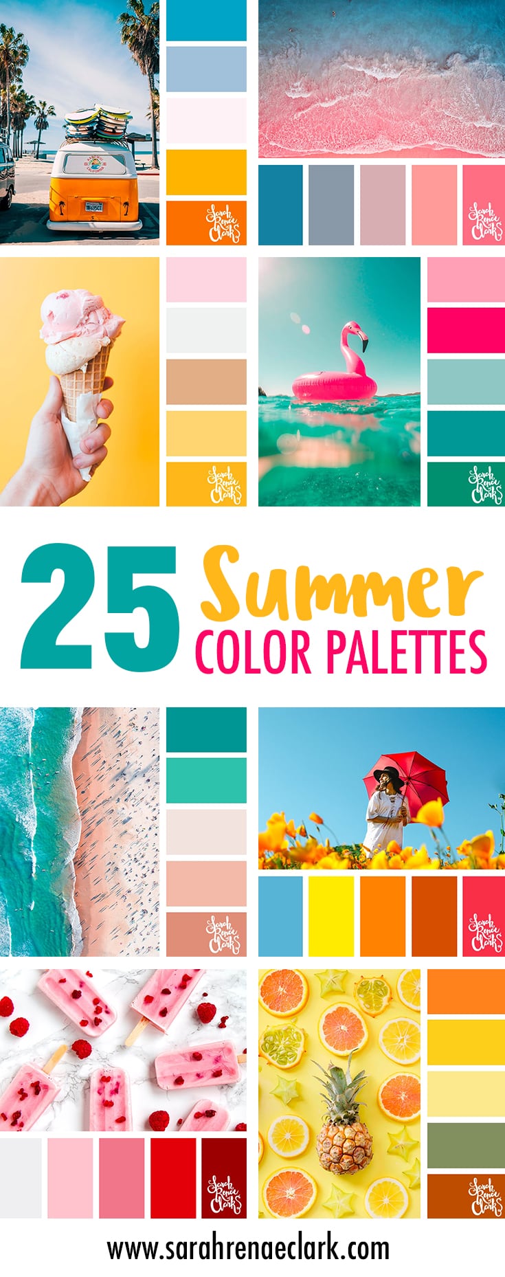25 Summer Color Palettes Inspiring Color Schemes By Sarah Renae Clark ...