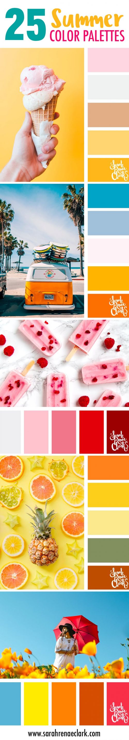 25 Summer Color Palettes | Inspiring Color Schemes By Sarah Renae Clark