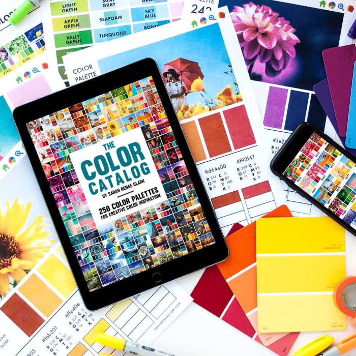 The Color Catalog - 250 Color Palettes in an interactive catalog you can sort by color, keyword or collection.
