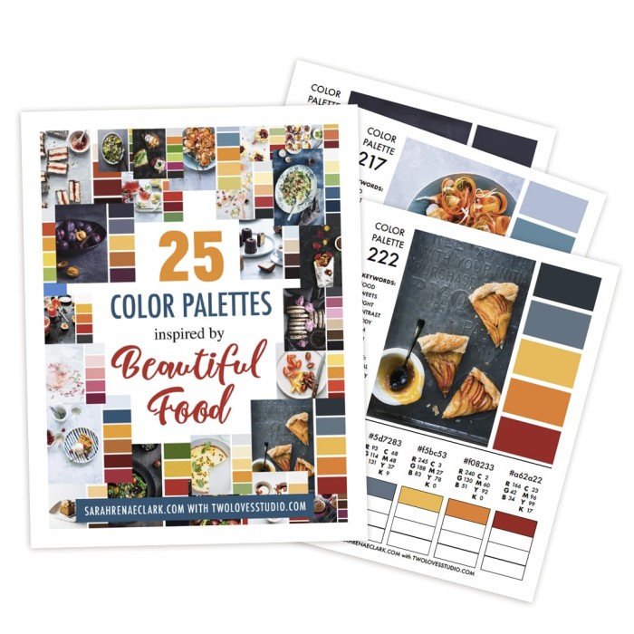 25 Color Palettes Inspired by Beautiful Food | Printable Color Guide
