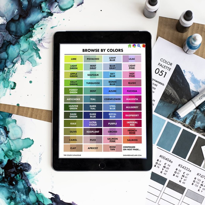 The Color Catalog with alcohol inks